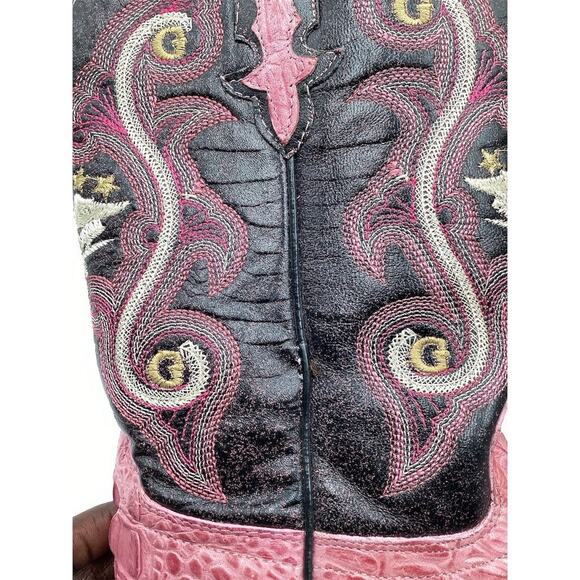 El General Kids Pink Crocodile Cowboy Boots Size 25 Casual - Picture 13 of 14